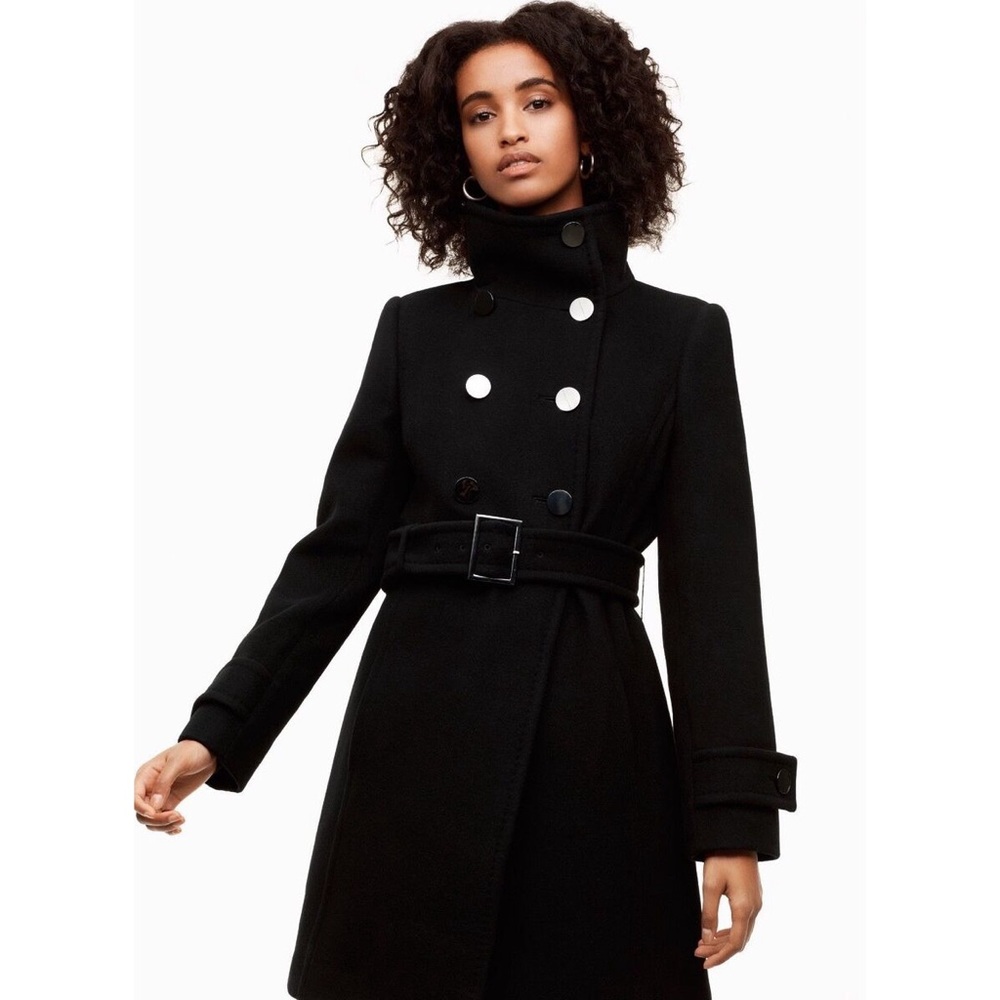 Aritzia Babaton Bromley Wool Coat - Black